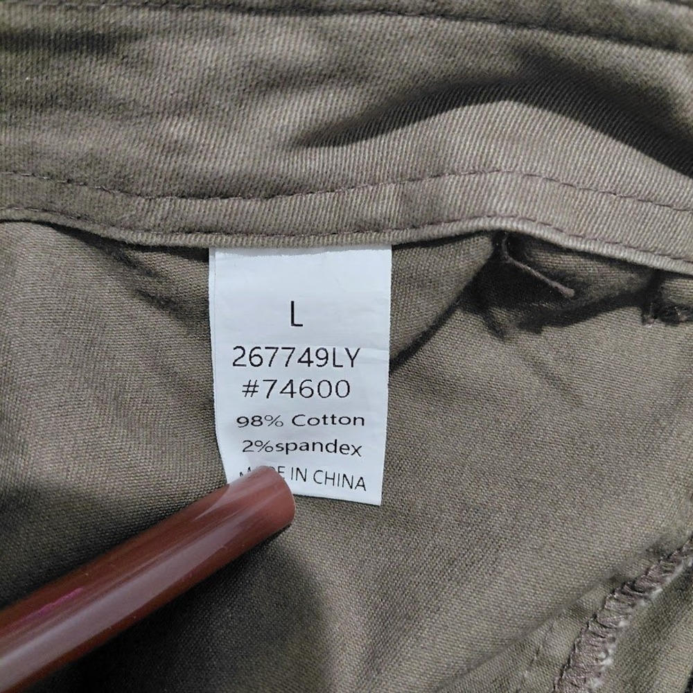 Flamingals Women Light Brown High Waisted Utility Tapered Pants Size L - Picture 3 of 10